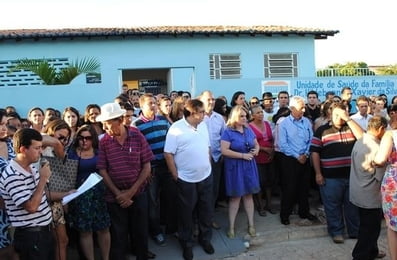 Inauguração de unidade de saúde da família em Livramento de Nossa Senhora