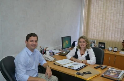 Visita do prefeito de Igaporã, Neto, ao gabinete.