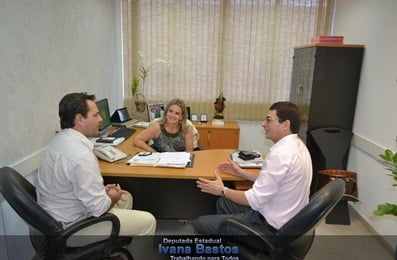 Visita do diretor da Renova Energia Ney Maron ao gabinete da deputada