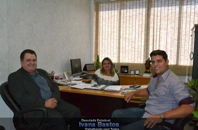 Visita do prefeito eleito de Dom Basílio, Marilton Matias, ao gabinete