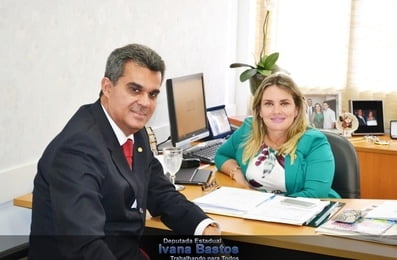 Visita do deputado federal Sergio Brito ao gabinete