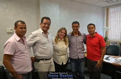 Visita do presidente da Câmara Municipal de Anagé, Enoque Nolasco, e dos vereadores Toizinho, Ademário Pereira e Jadiel Portugal.