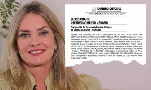 Ivana e prefeito conseguem pavimentação de ruas para Malhada de Pedras