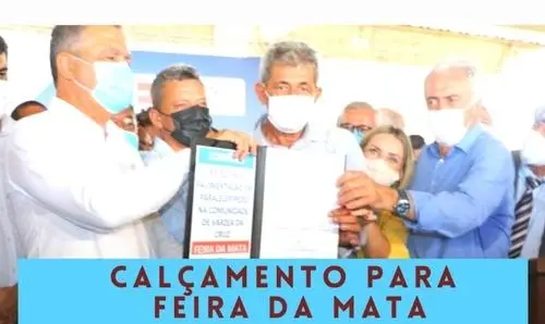 Ruas de Feira da Mata receberão calçamento após luta de Ivana e Valmir