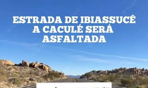 Estrada de Ibiassucê a Caculé será asfaltada 