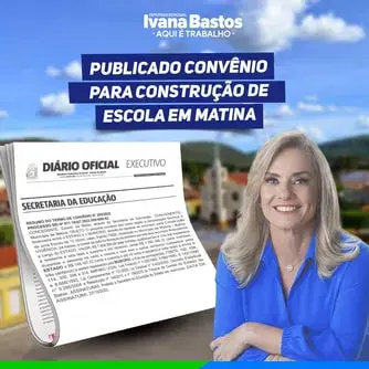 Publicado convênio para construção de escola em Matina