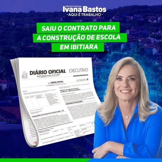 Saiu o contrato para as obras da nova escola de Ibitiara 