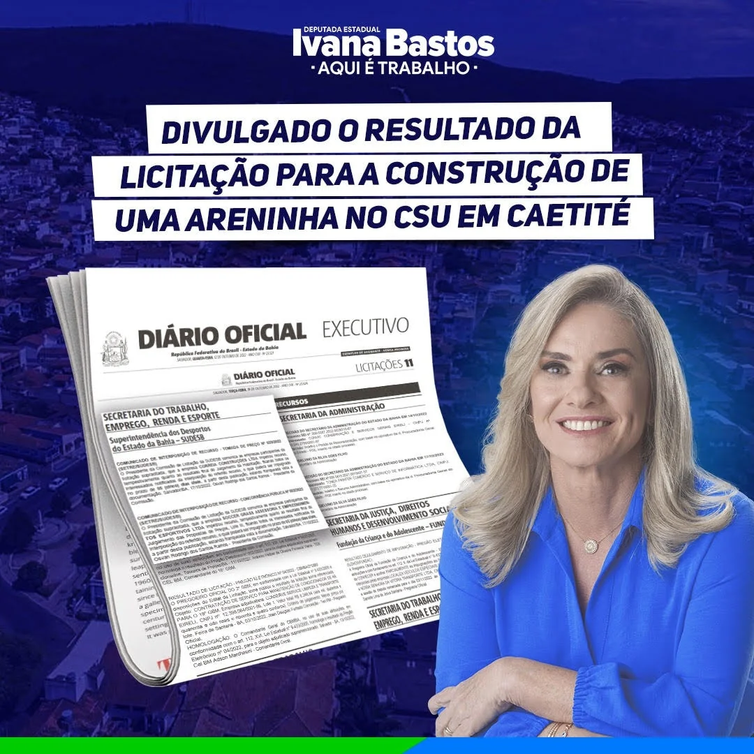 Divulgado resultado de licitação para construção de Areninha no CSU em Caetité