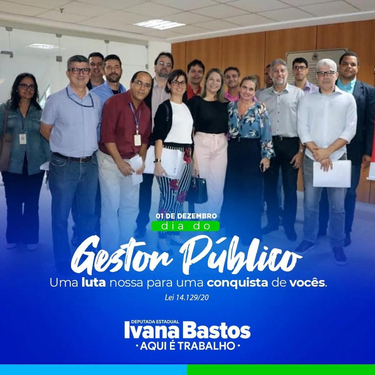 Ivana Bastos parabeniza Gestores Públicos pelo dia festivo